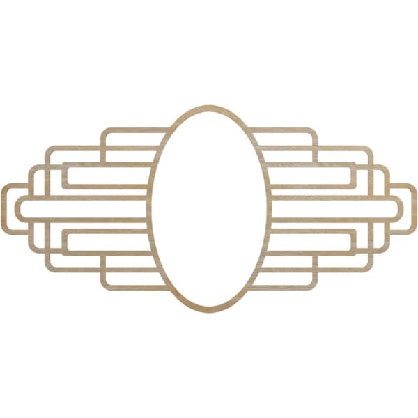 Ekena Millwork Elizabeth Wood Fretwork Pierced Ceiling Medallion, Birch, 34"W x 17"H x 9 3/8"IW x 16 1/8"IH x 1/4"T CMWP34X17X0250EBBI - main